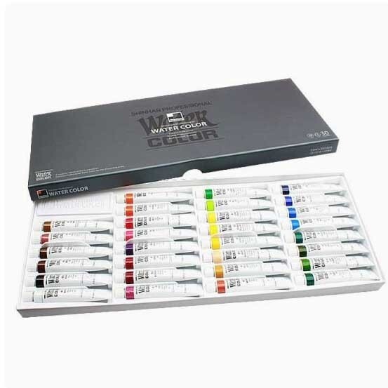 SHINHAN Professional Artist Grade Watercolor Paint Set 30 Colors 7.5ml