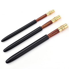 Travel Watercolor Brushes, Fuumuui 3Pcs Plein Air Elegant Medium, Black-3pcs