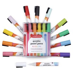 Incraftables Acrylic Paint Pens 12 Colors, Fine Tip Paint Markers for Crafts