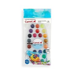 Camlin Student 24 Shade Water Color Paint Cake Set with Free Brush Free Shipping
