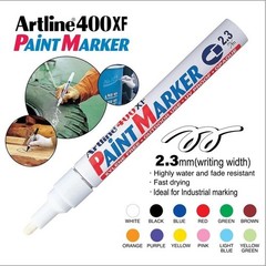 Artline Paint Marker 400XF Medium Point 2.3mm Permanent & Waterproof Box of 12’s