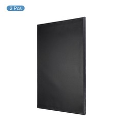 2 Pack Painting Canvas Panels 16×20 Inch Rectangle Blank Art Board Black