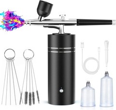 Kit with Compressor 30PSI Portable Gun Rechargeable Handheld Cordless Air Bru…