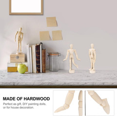 Artists Wooden Manikin, 15 Pack 4.5 Inch Wooden Joints Drawing Mannequin, Artist