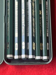 FABER-CASTELL 9000 GRAPHITE PENCILS w/ CASE – 6 PCS (16a)