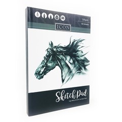 A3 A4 A5 Sketch Book Pad White Cartridge Paper Black Hardback Spiral Bound New