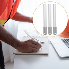 6Pcs Reusable Metal Pencil Extenders Silver Non Slip Artists Pencil Holder