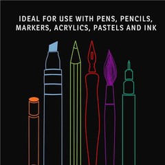 Art Products Mixed Media Paper Pad, 9-Inch by 12-Inch, White
