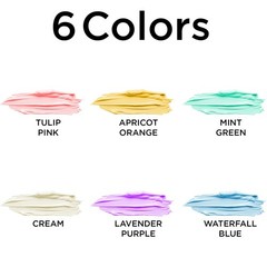 Studio Acrylic Paints, Pastel Colors, 6-Pack 3.4 Fl Oz each, Basic Acrylic Pa…