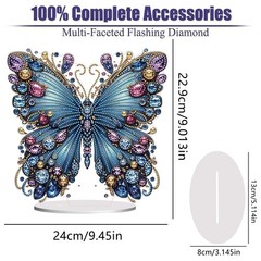 Retro Butterfly Diamond Painting Kit 5D DIY Art Craft for Beginners