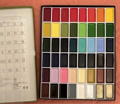 Kuretake Gansai Tambi 48 watercolor MC20/48V drawing painting illustration