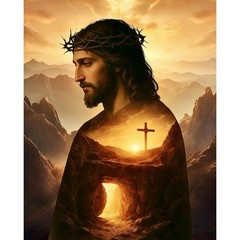 Jesus Paint by Numbers Kit for Adults – Christians Adult Paint by Number Kits…