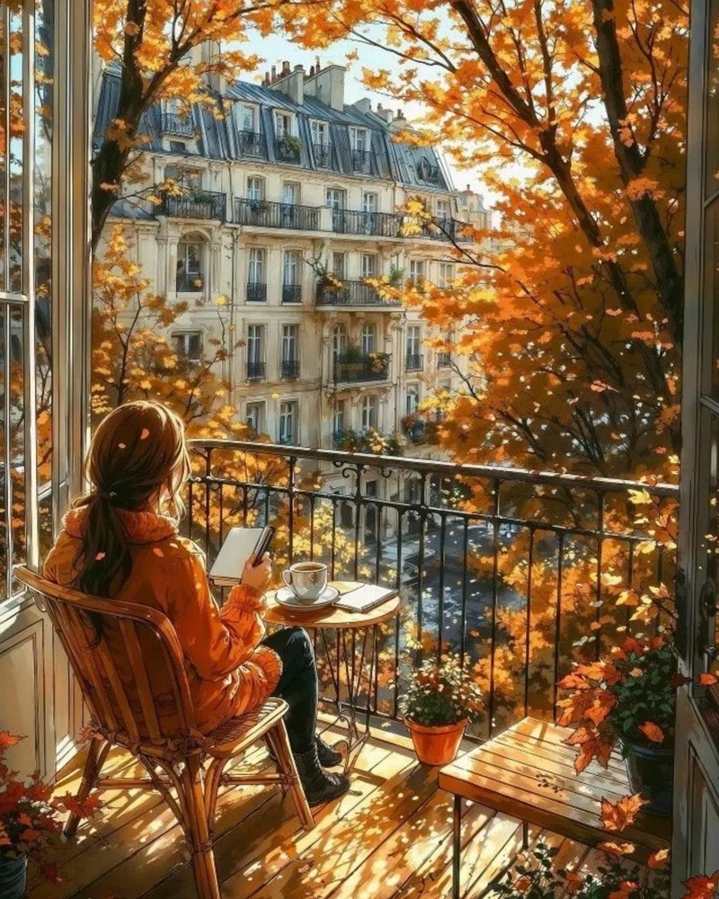 koemhxb Paint by Numbers Kit for Adults Beginners, Autumn Paris 16 X 20, W005