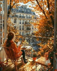 koemhxb Paint by Numbers Kit for Adults Beginners, Autumn Paris 16 X 20, W005