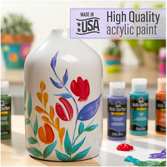 2912 Daffodil 2 Oz Multi Surface Acrylic Paint, 2 Fl Oz (Pack of 3), Multicolor