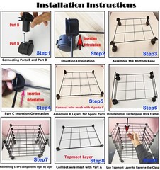 Adjustable Metal Art Drying Rack with 10 Removable Shelve for Painting, Drawi…