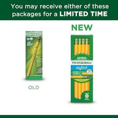 My First Wood-Cased Pencils, Pre-Sharpened, 2 HB, Writing Instrument 12 Pack