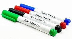 Fabric Markers Textile Clothes T-Shirt Colour Draw Art Craft Pens Pack of 4