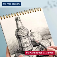 A4 Sketch Book, 8.27 x 11.4 inch Art Sketchbook for Drawing Pads, 60 Sheets Sket