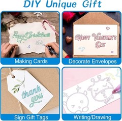 Self Outline Glitter Markers Metallic Art Pens Kids Teens Crafts 12 24 36 Colors