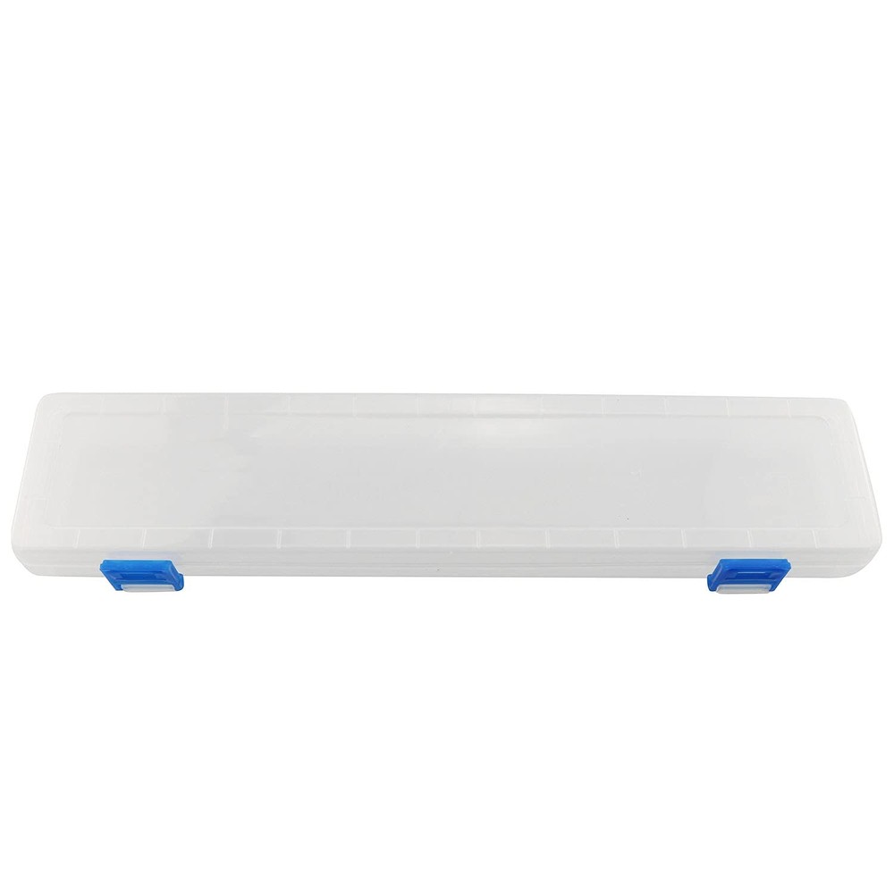 JCBIZ Transparent Brushes Storage Box Paint 13×2.76×1.38 inches, transparent