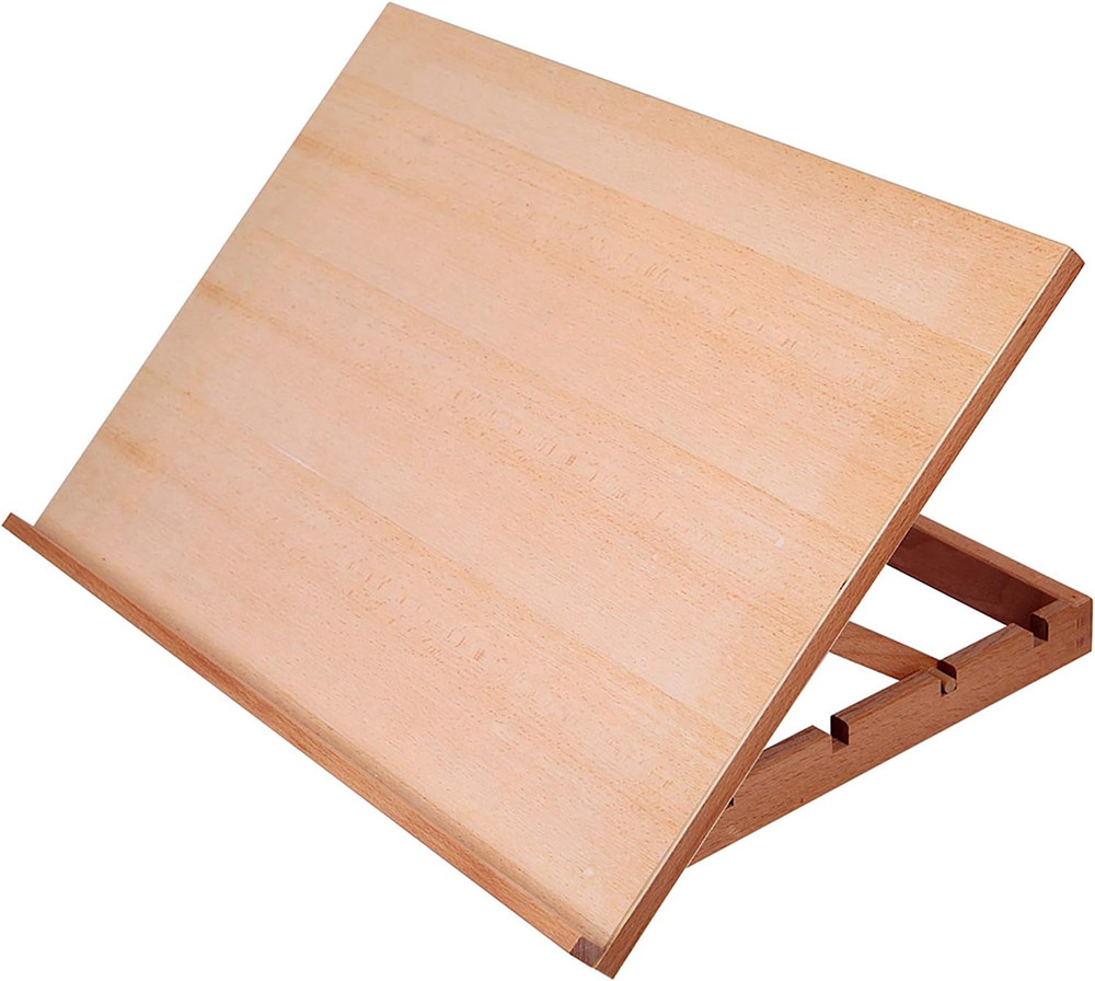 Large 5-Position Wood Drafting Table Easel Drawing and Sketching Board, 23 2/9 I