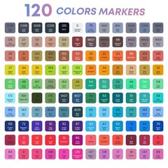 Alcohol Markers Set 120 Colors with Case & Holders, Dual Tips Art Coloring Ma…