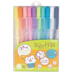August 10 Count Writing Instrument Set Water Based Pigment Gel Ink Multicolor