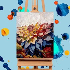 Paint by Numbers Kit for Adults- Flowers Adult Paint by Number Kits on Canvas fo