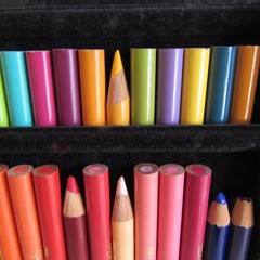 48 Color Set Prismacolor Professional Quality Soft Thick Lead Pencils 1999 USED