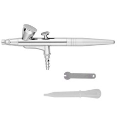 CHIMAERA 0.4mm Single Action Airbrush Kit, Gravity Feed Air Brush Gun Set for…