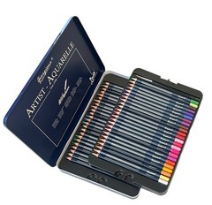 Water Based Colouring Pencils Painting Drawing Pro Beginner Craft Sketching Blue