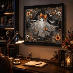 Halloween Ghost 5D Diamond Painting Kits for Adult, Horror Skull Diamond Art Kit