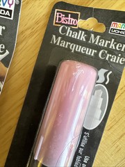Chalk Markers Bulk Set. Silver, White, Pastel Pink. All New! Bistro, marvy