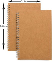 Portable Blank Sketch Book Pad 2-Pack – Ideal for Creative Writing & Travel
