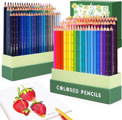 126 Colored Pencil Set Soft Core Coloring Pencils for Adult Color Drawing Blendi