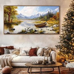 Mofutinpo Fall Mountain Landscape Wall Art – Nature Forest Canvas Art for Liv…