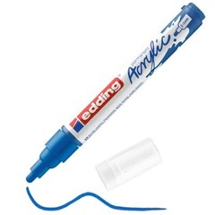 5100 acrylic marker medium – blue – 1 waterproof acrylic paint marker – round…