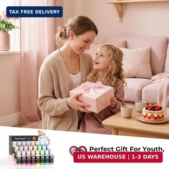 Nicpro 24 Colors Pastel Acrylic Paint Set (2 oz, 60 ml), Soft Pastel Acrylic Pai