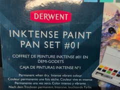 Derwent Inktense Paint Pan Travel Set Palette #01 12 Colours 2302636