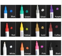 Paint Marker Pens Permanent Pen Marker For Car Tyre Tire Tyres Metal 12 Colour🎨