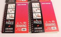 5.5″ x 8.5″ 60 Ct Drawing Sheets Paper Pad with in & Out Pages 70 LB Lot of 4