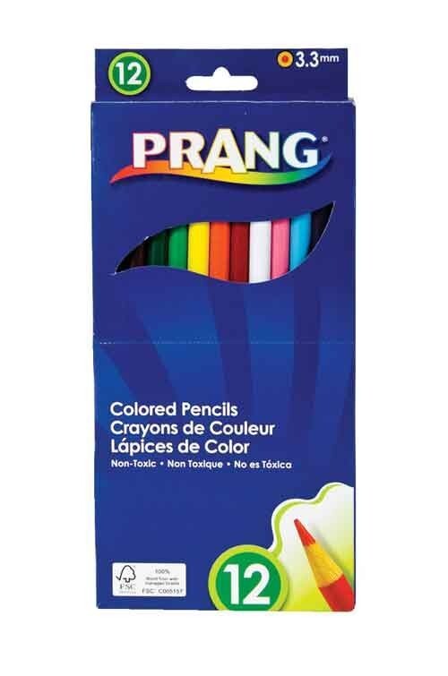 Prang Colored Pencils 7″ Long 12/Pk Brighter Colors School Art Crafts Home Kids