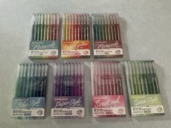 (7) Sets Of Languo Brand Gel Pens 9 Pens Each Set Drawing, Coloring, Lettering