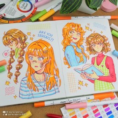 Vibrant 60-Color Brush & Fineliner Markers – Perfect Gift for Creatives