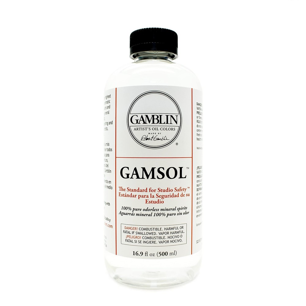 Artists’ Grade Gamsol Oil Color Size: 16.9 oz Ounce (Pack of 1), Clear