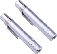 2 x Aluminum Alloy Chalk Holder Teacher’s 1 Count (Pack of 2), Silver