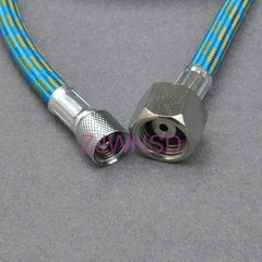 3M (10ft) Flexible Braided Airbrush Compressor Hose 1/8″ ~ 1/4″ Adaptor Fitting