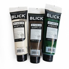 Lot of 5 Dick Blick Mixed Type Studio Acrylic Paint 4fl oz & 2fl oz Tubes