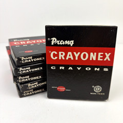 Vintage Prang Crayonex Crayons No 51-8 Dixon Sandusky Ohio Lot of 6 Box Sets